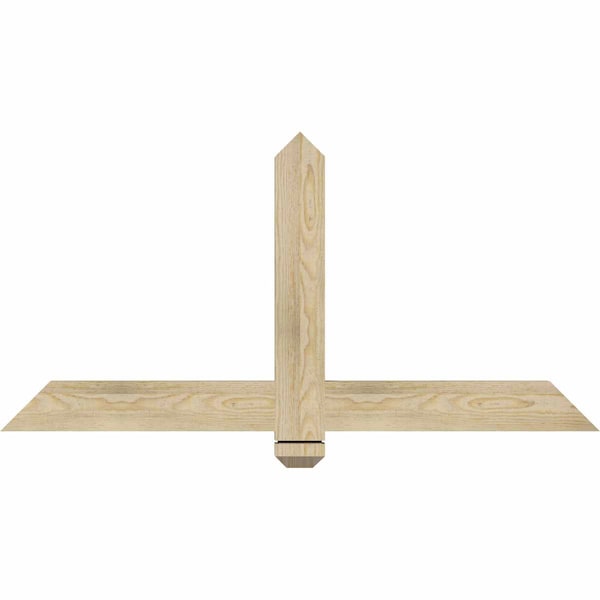 Ekena Millwork Eugene Rough Sawn Timber Gable Bracket, Douglas Fir, 48"W x 24"H x 2"D x 4"F, 12/12 Pitch GBW048X24X0204EUG00RDF - main